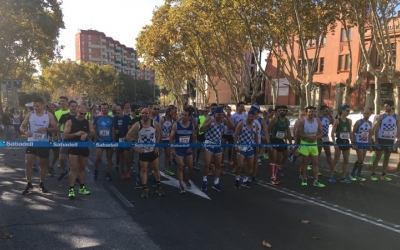 Sortida de la 27a edició de la Cursa del CNS, amb els germans Peláez al capdavant